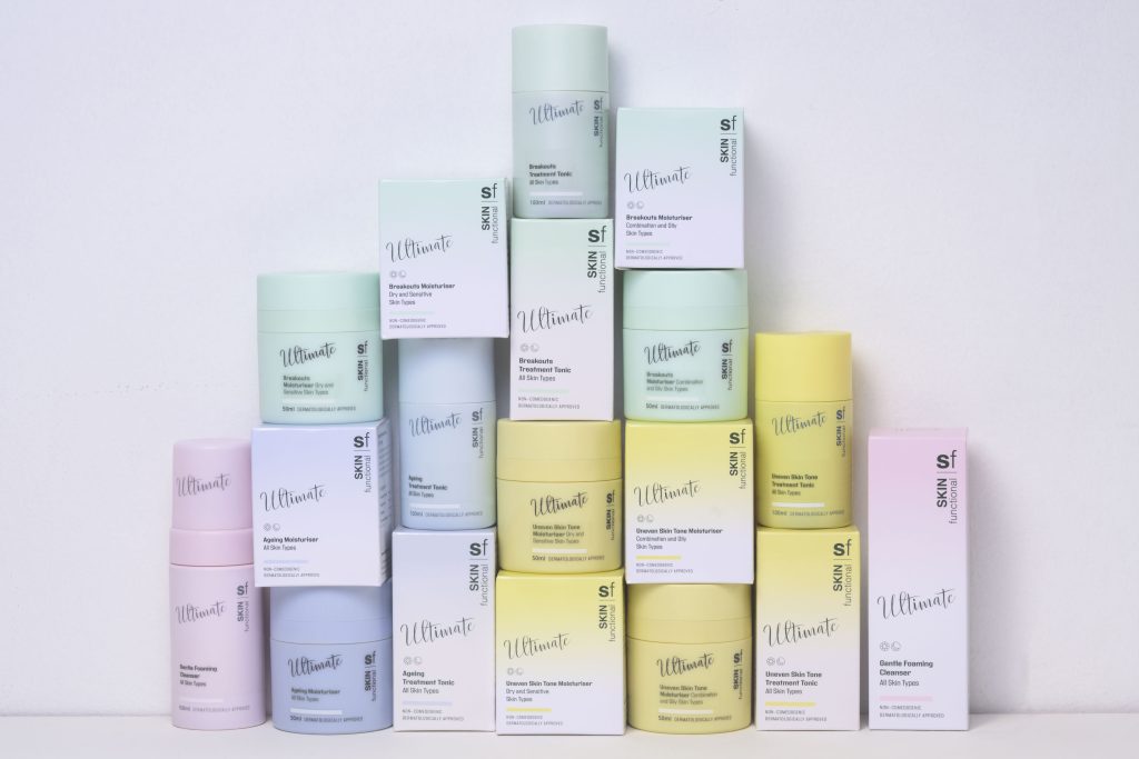 Stack of Skin Functional Ultimate Skincare and Face Products