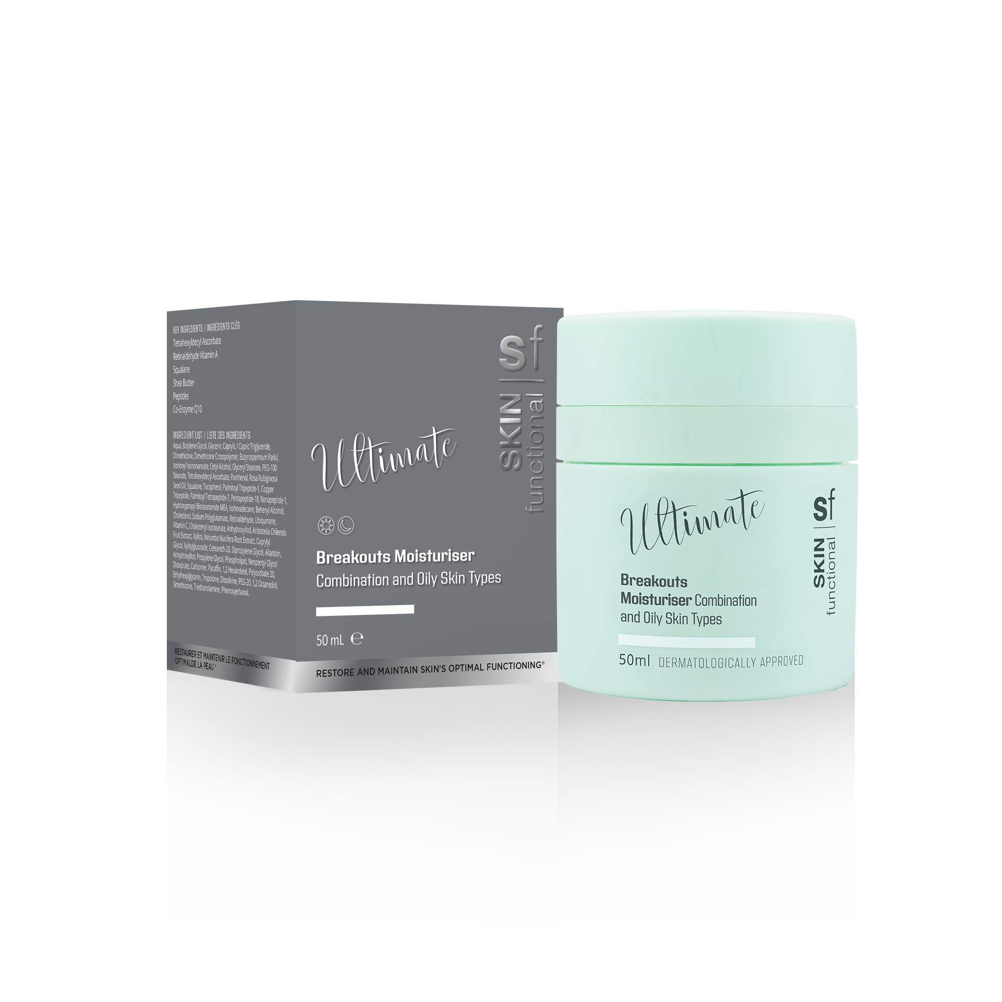 Breakouts Moisturiser Oily, Combination Skin