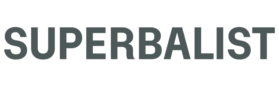 Logo of SUPERBALIST with on a transparent background