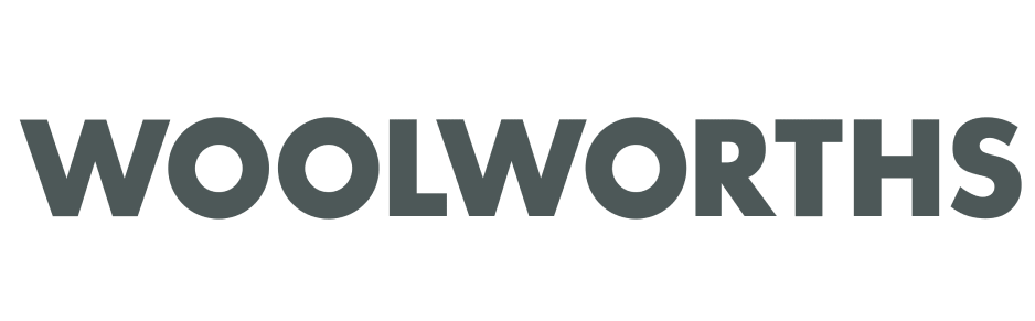 Woolworths logo in black on a transparent background